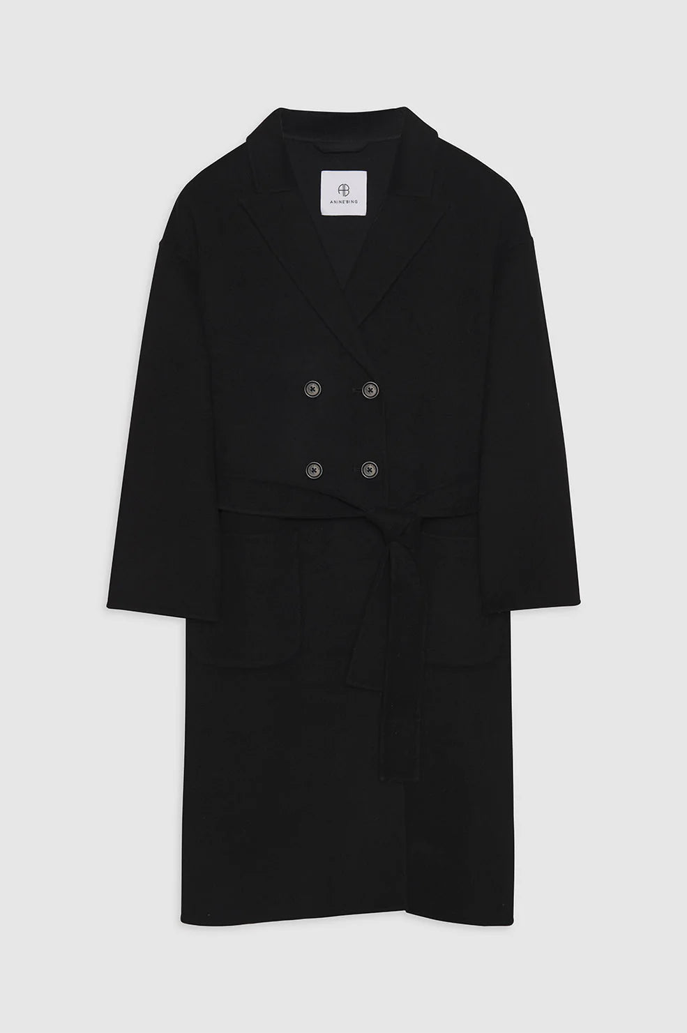 Dylan Coat in Black Cashmere Blend