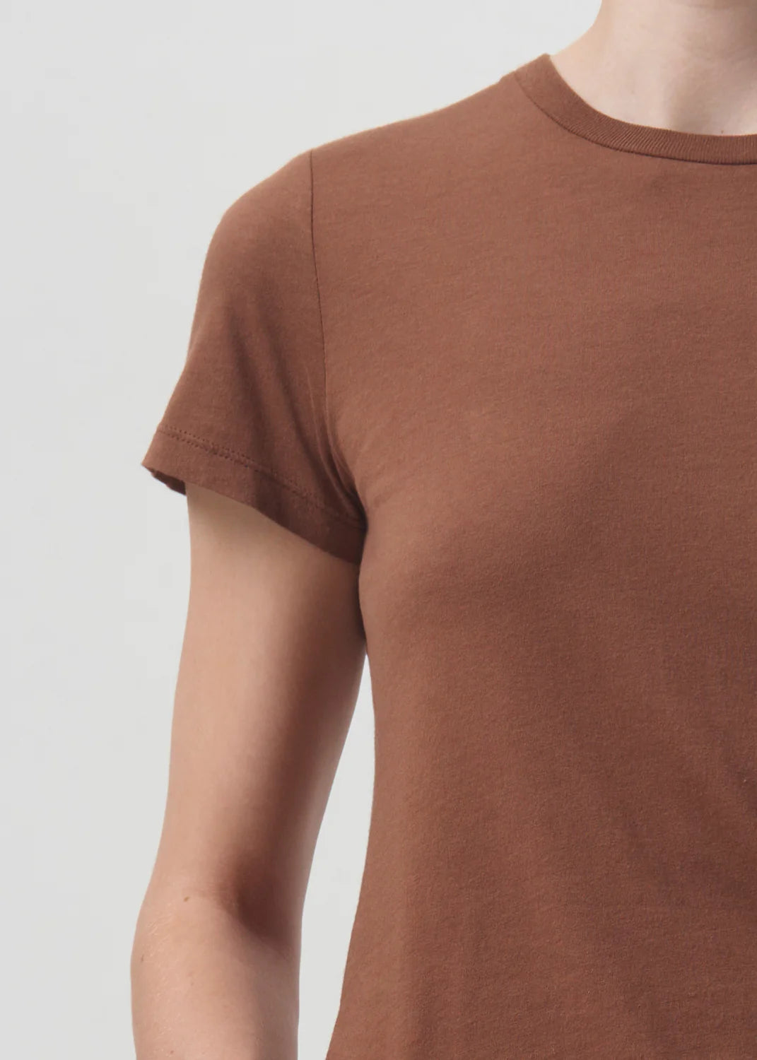 Annise Slim Tee in Beeswax