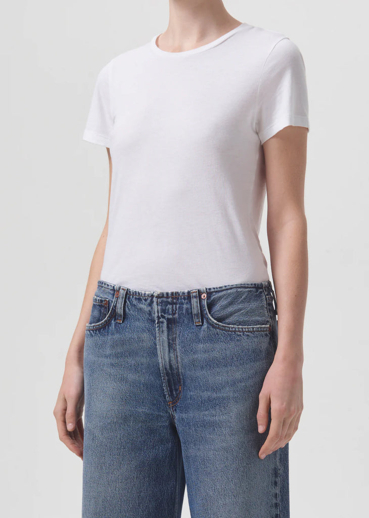 Annise Slim Tee in White