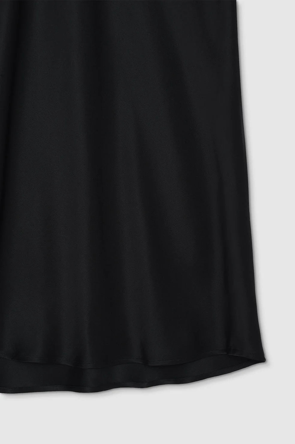 Bar Silk Maxi Skirt in Black