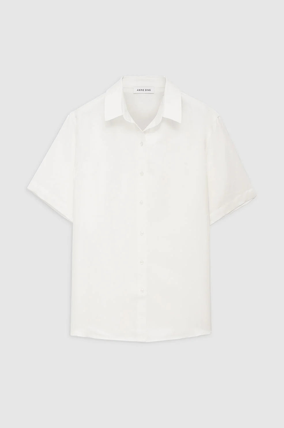 Bruni Shirt in White Linen Blend