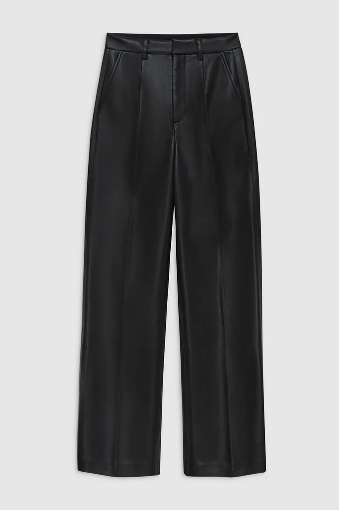 Carmen Pant in Black Recycled Leather