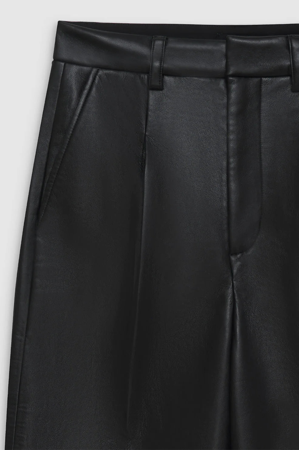 Carmen Pant in Black Recycled Leather