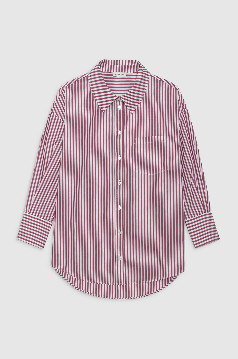 Mika Shirt in Red and White Stripe