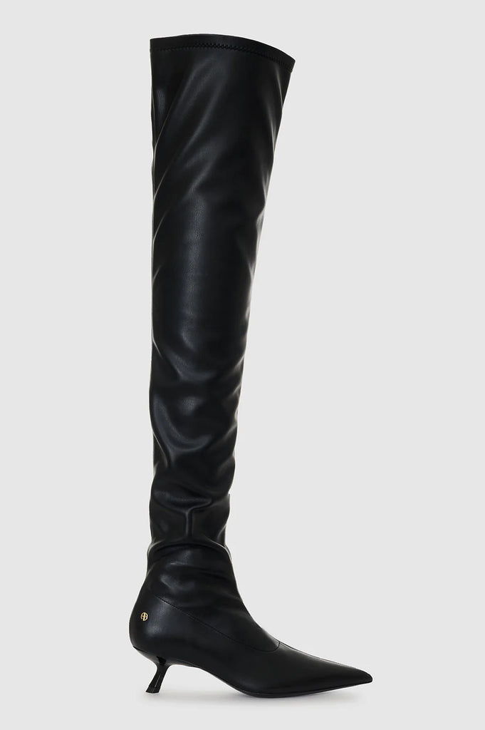 Over The Knee Hilda Boots in Black