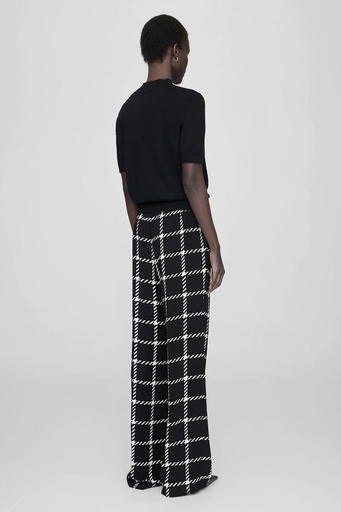 Owen Pant in Black and White Plaid