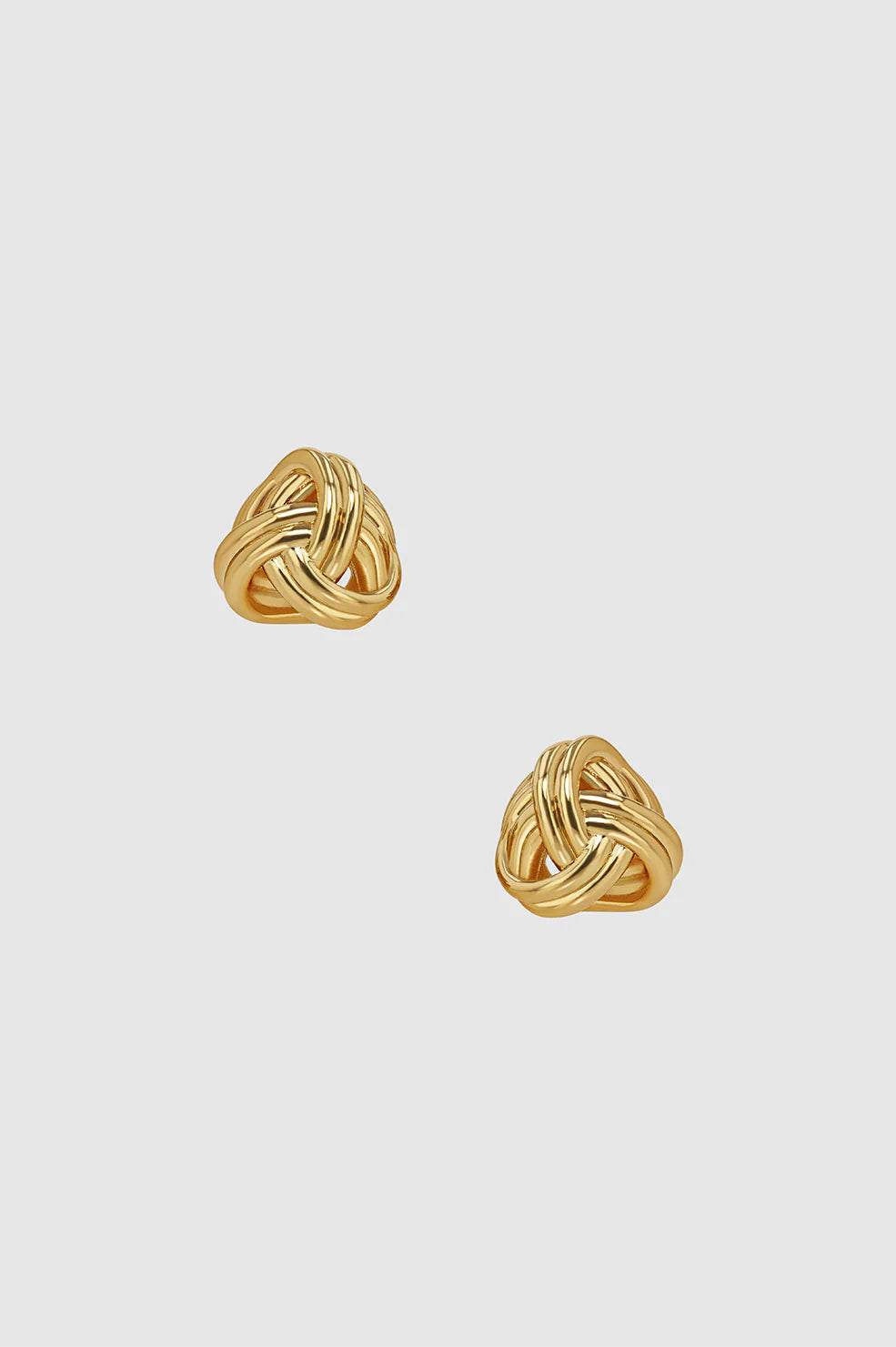 Twist Knot Earrings in Gold