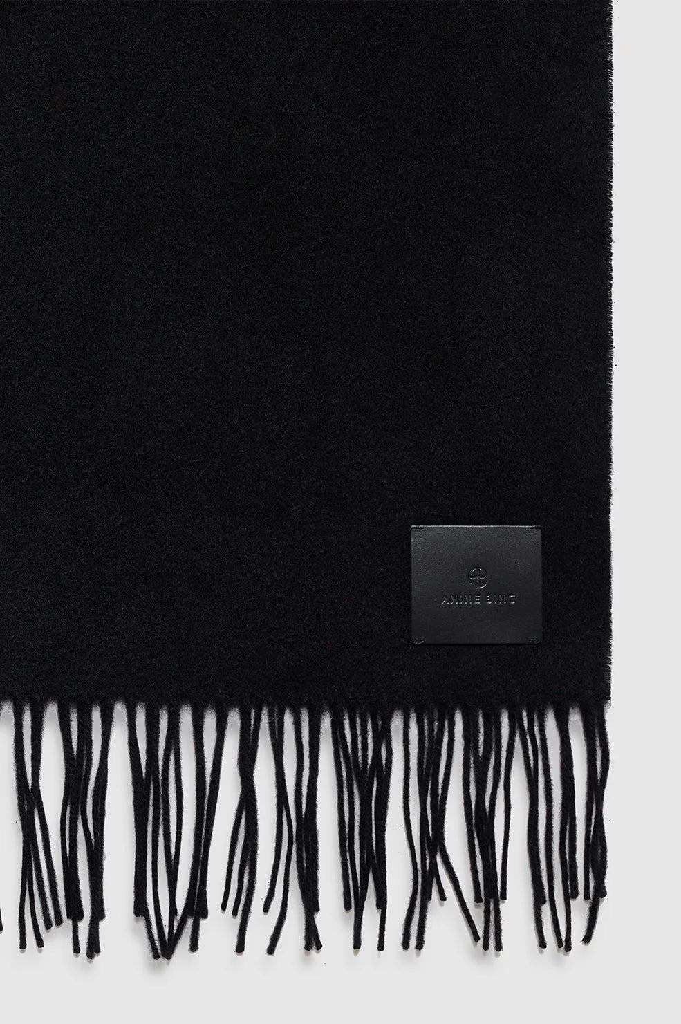 Augustina Scarf in Black Wool