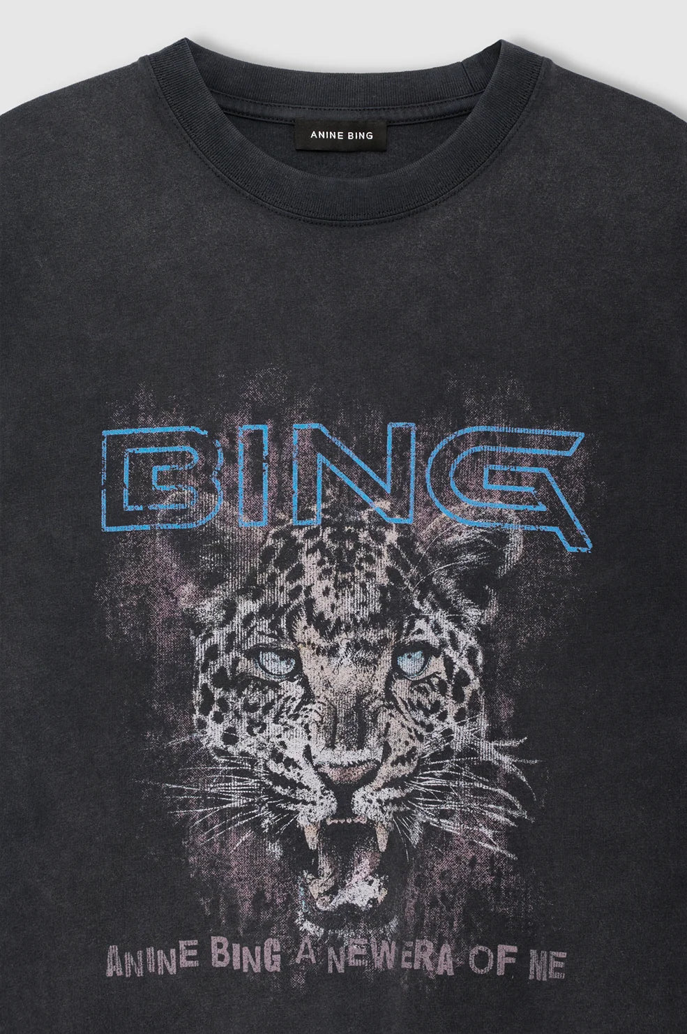 Cade Tee Leo Muse in Washed Black