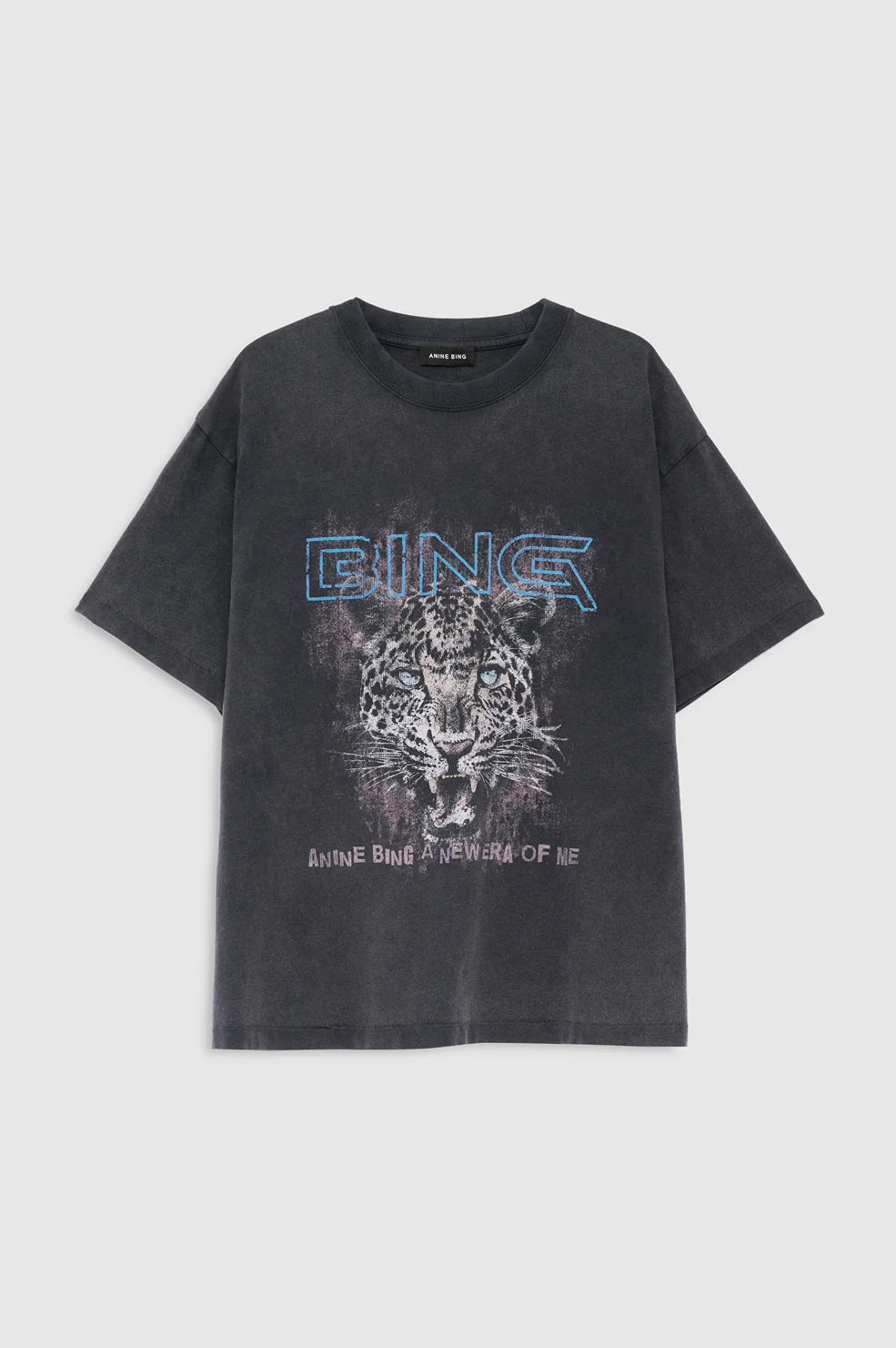 Cade Tee Leo Muse in Washed Black