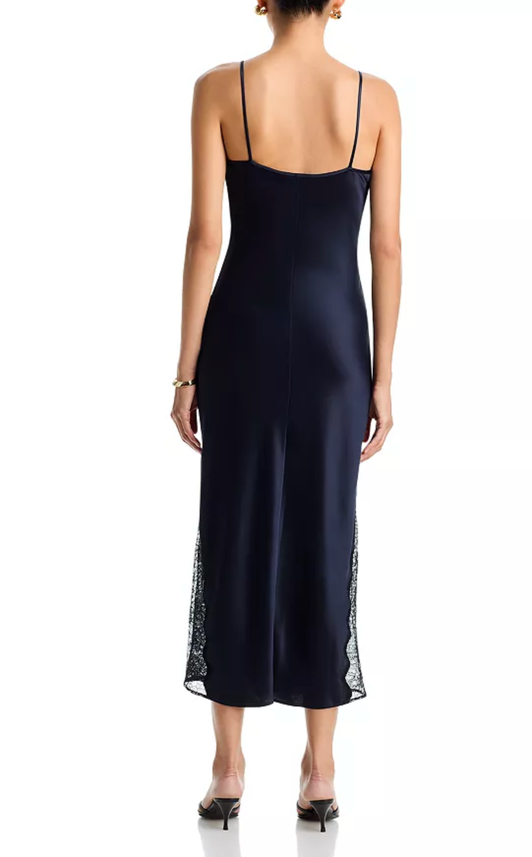 Judy Dress in Navy and Black Lace