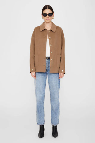 Luca Jacket in Camel Cashmere Blend