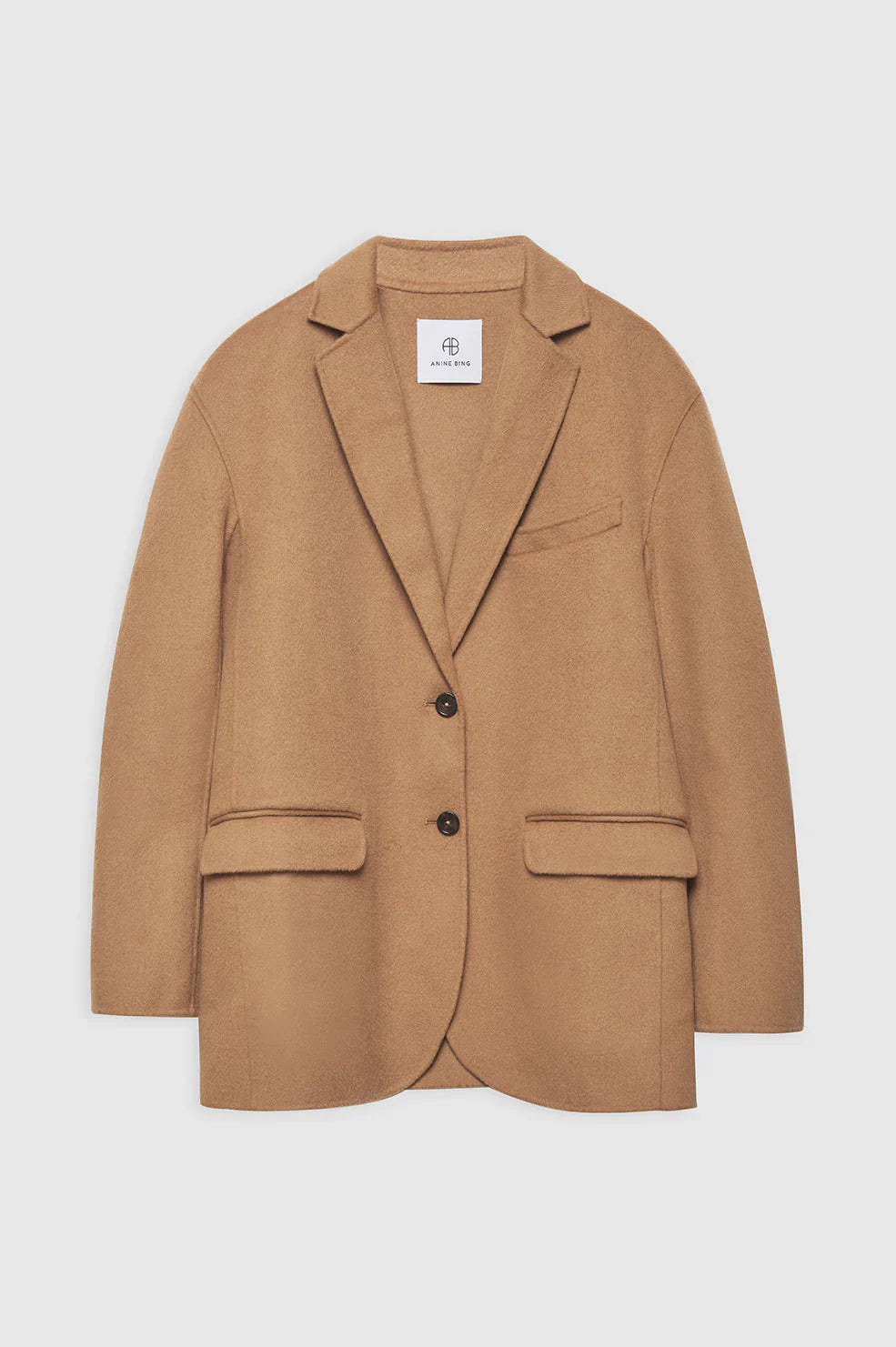 Quinn Blazer in Camel Cashmere Blend