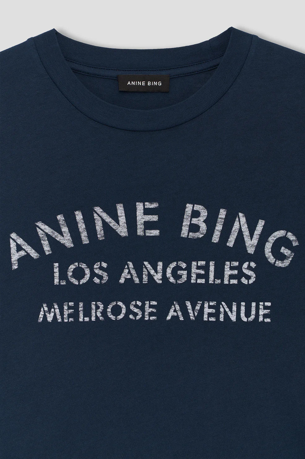 Cade Tee Melrose Stencil in Navy