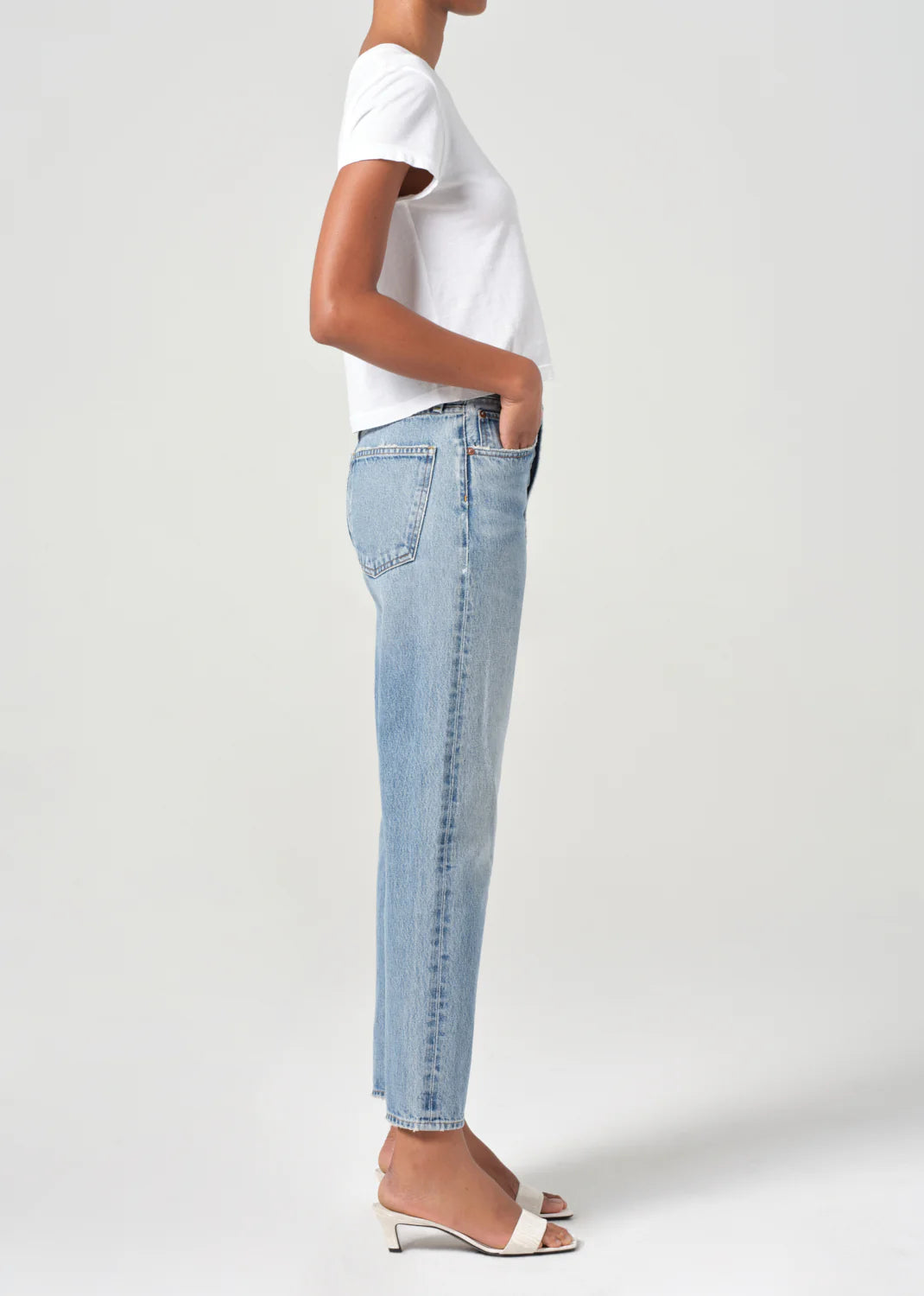 90's Pinch Waist Crop in Stage