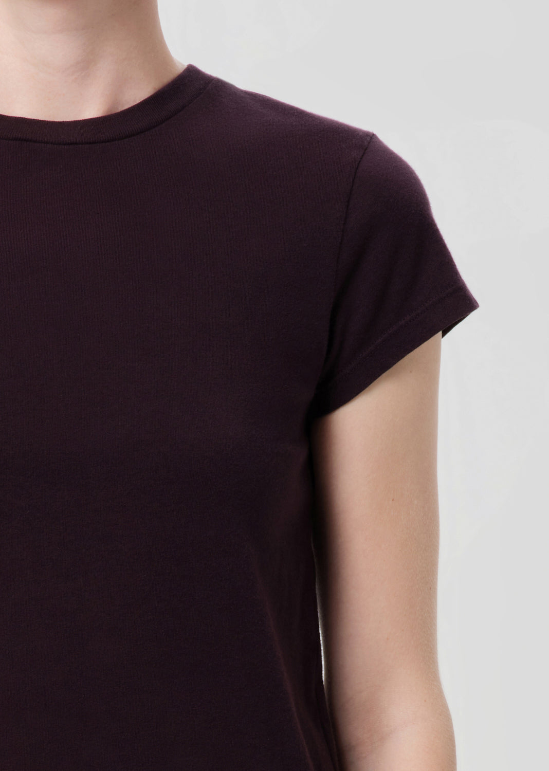 Adine Shrunken Tee in Eggplant