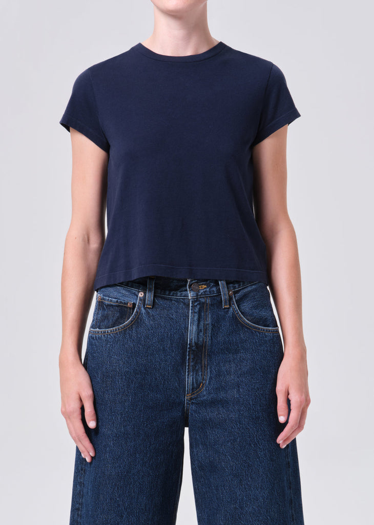 Adine Shrunken Tee in Storm