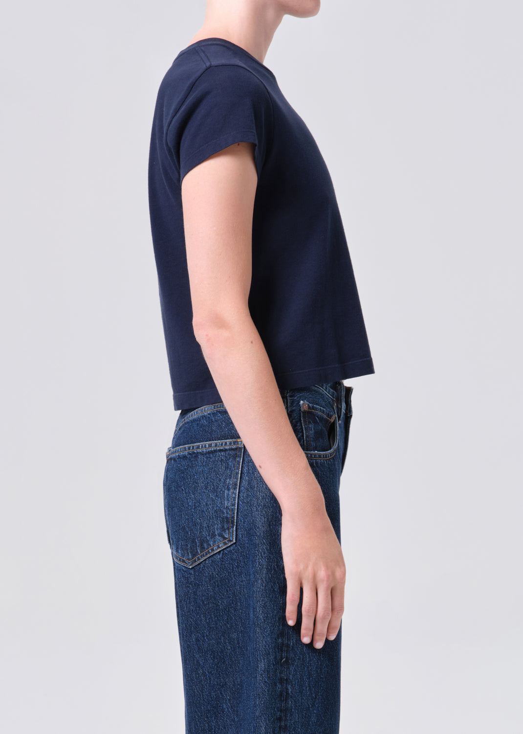 Adine Shrunken Tee in Storm
