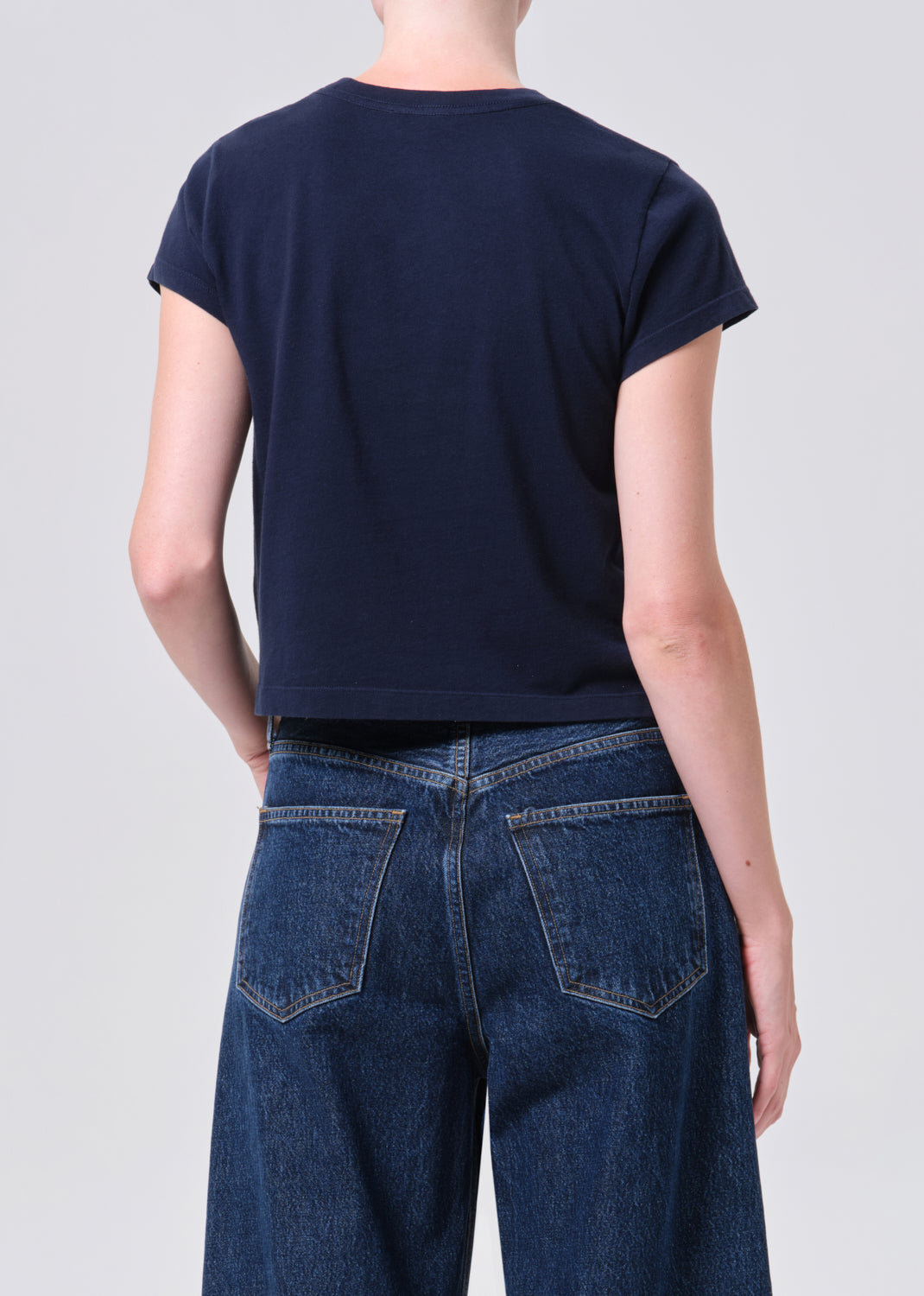 Adine Shrunken Tee in Storm