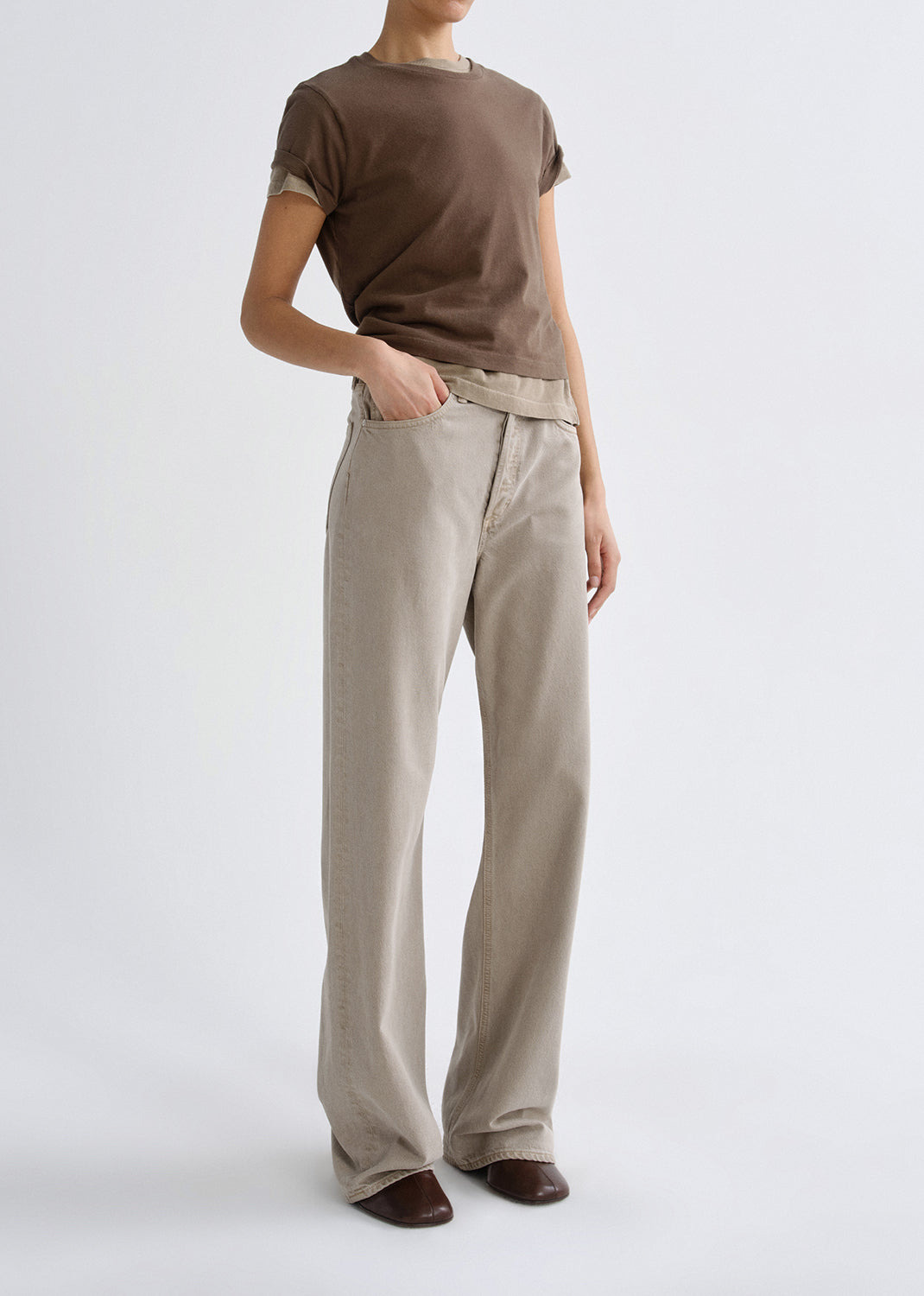 Adine Shrunken Tee in Uniform