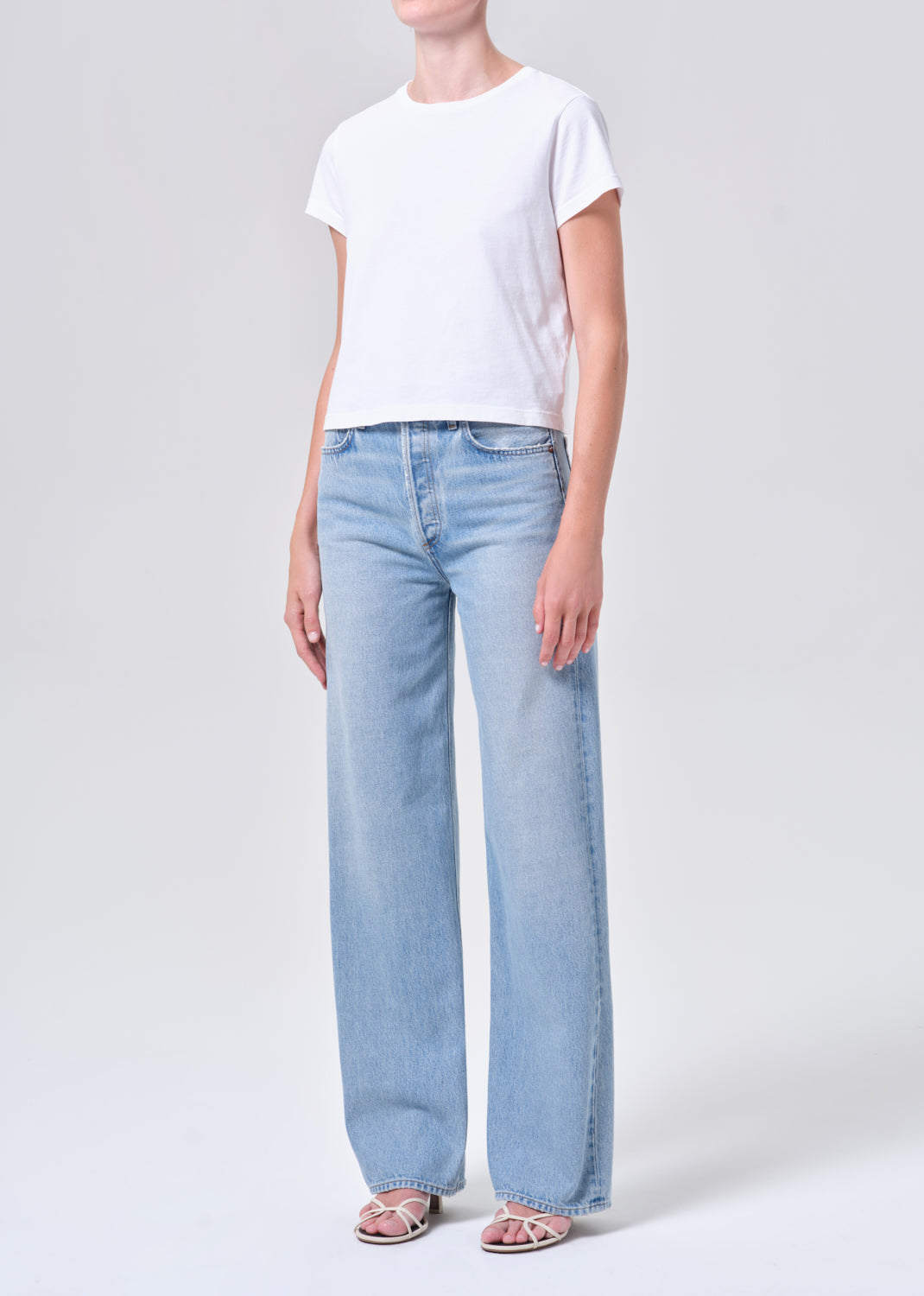 Adine Shrunken Tee in White
