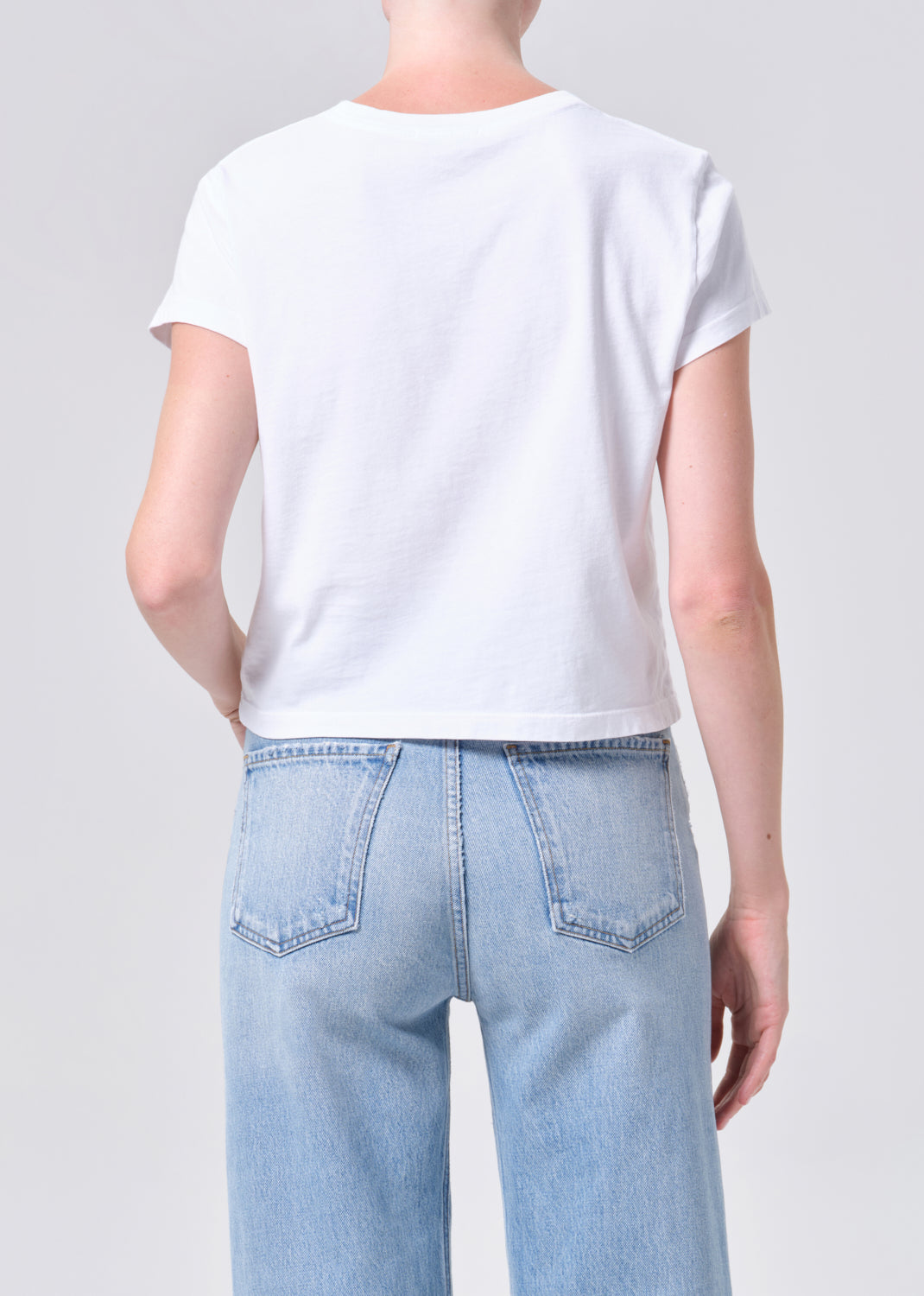 Adine Shrunken Tee in White