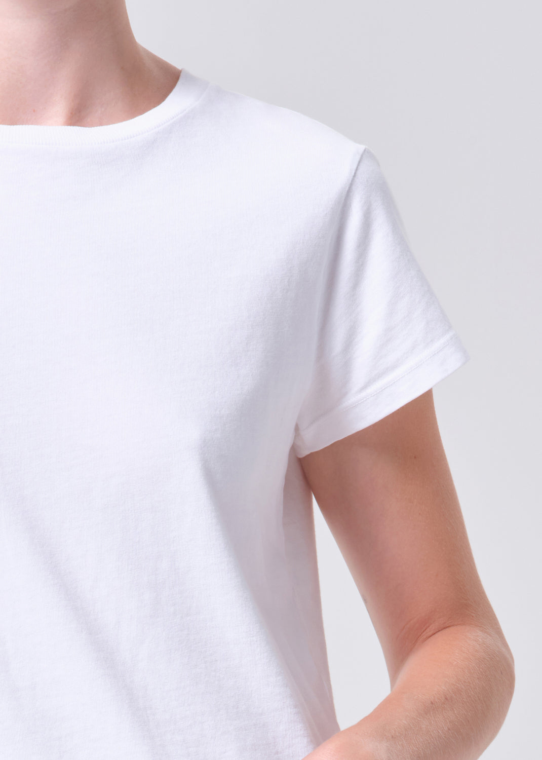 Adine Shrunken Tee in White