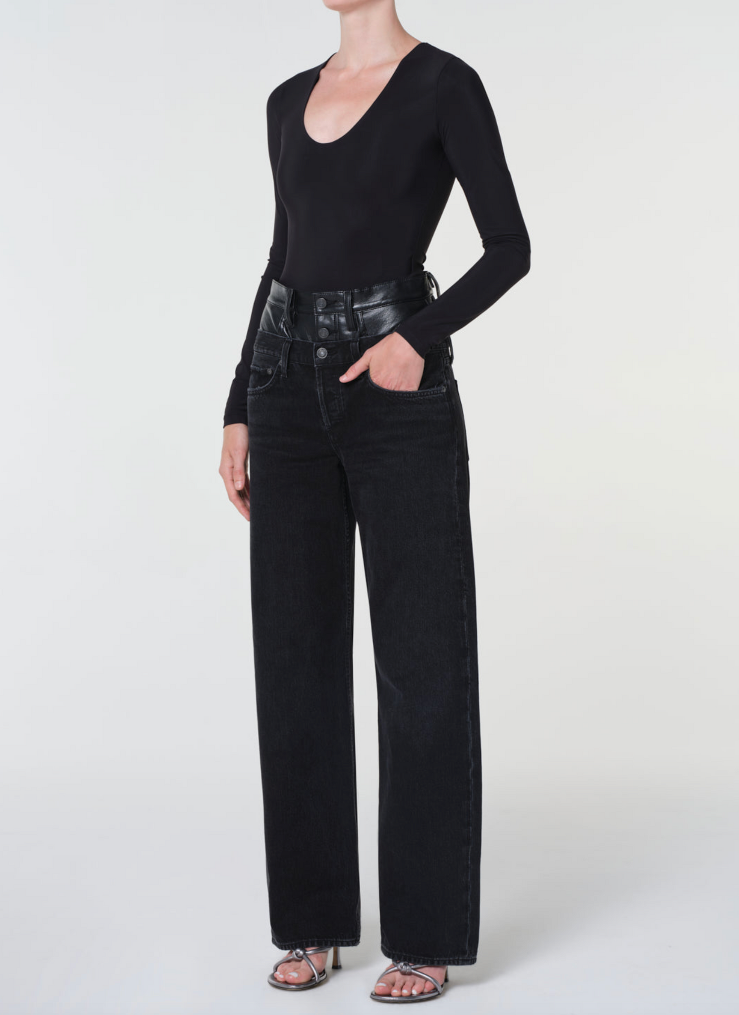 Clem Bodysuit in Black