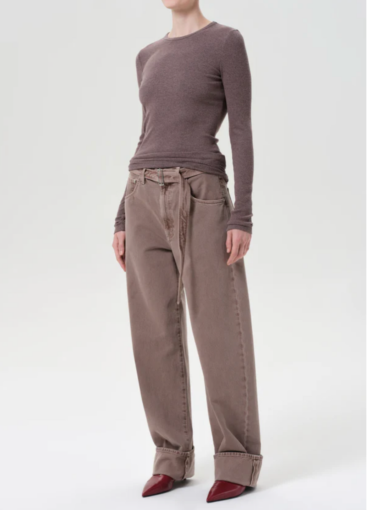 Delphi Slim Tee in Ceramic