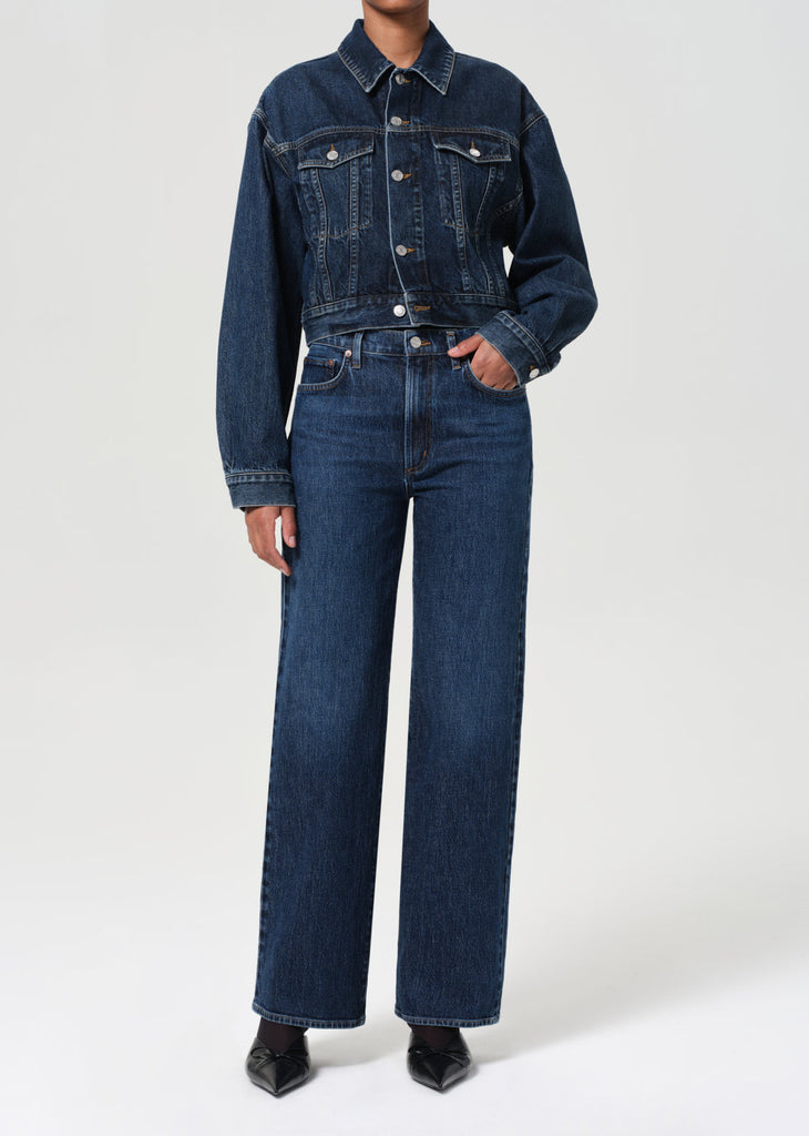 Harper Straight Jean (Stretch) in Echo