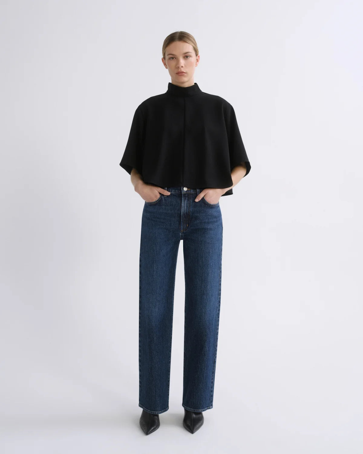 Harper Straight Jean (Stretch) in Echo