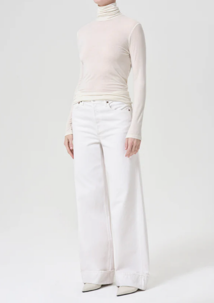 Pascale Turtleneck in Oat Milk