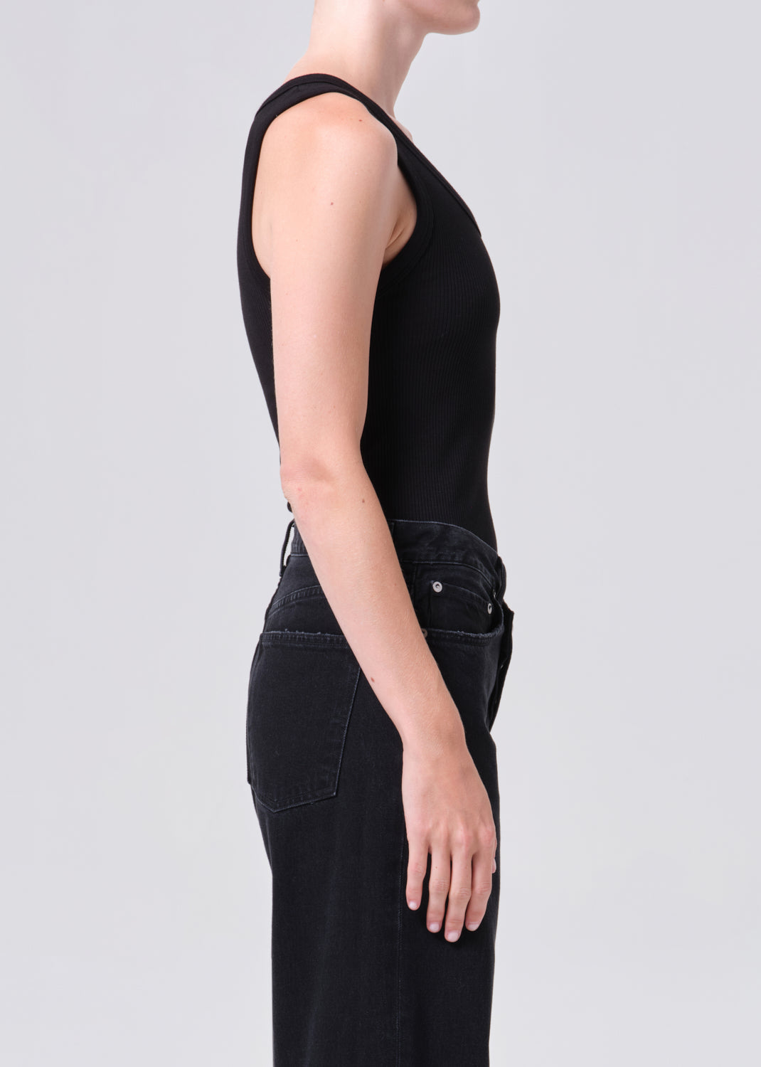 Poppy Tank in Black