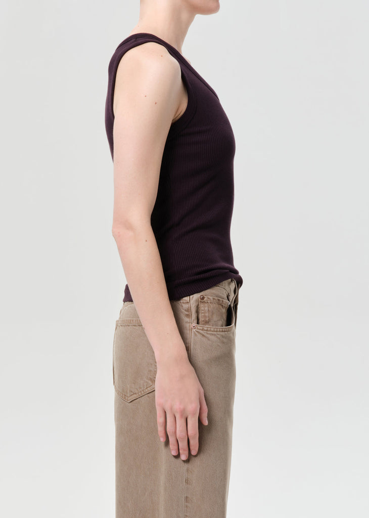 Poppy Tank in Eggplant