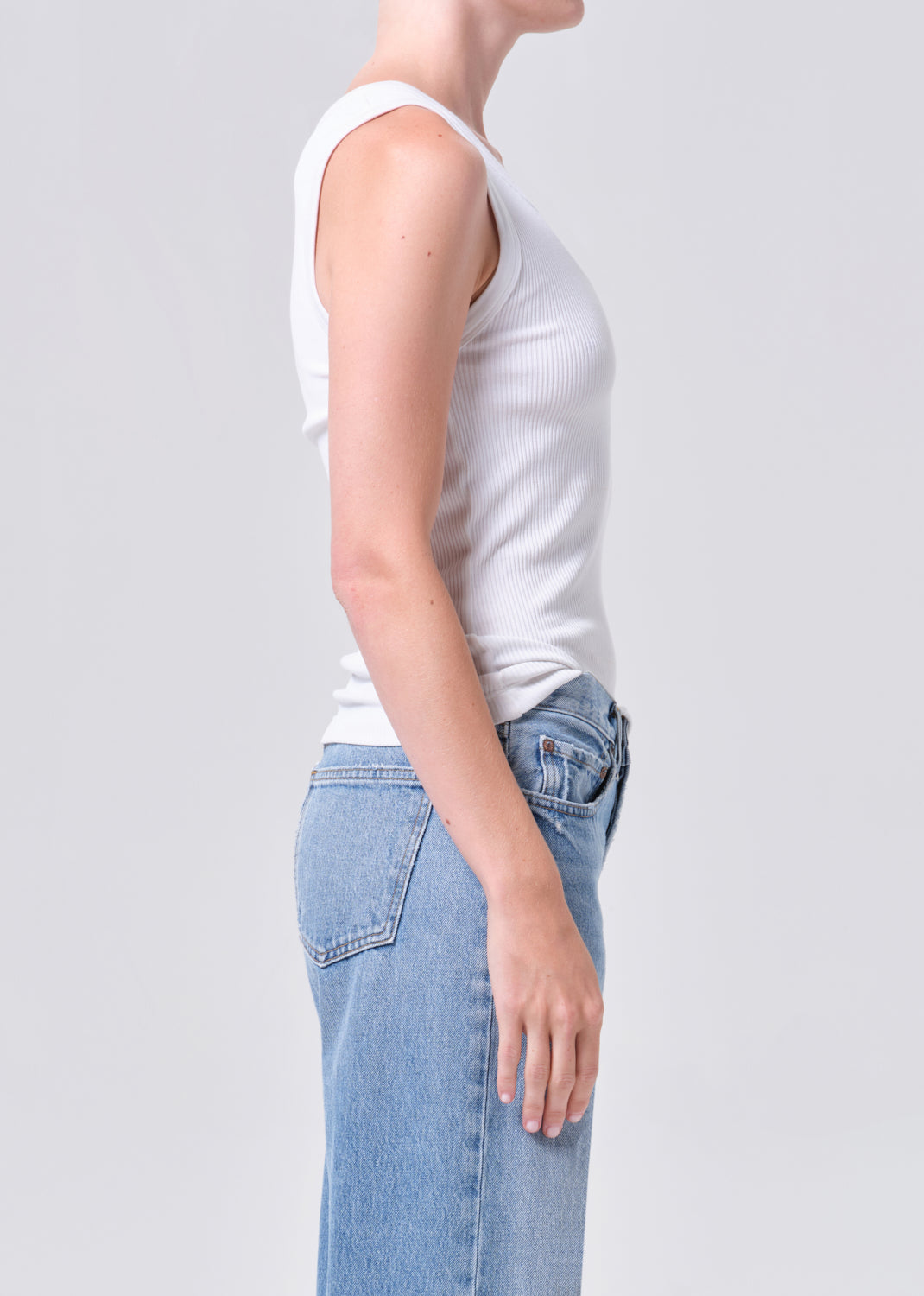 Poppy Tank in White