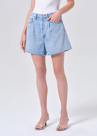 Rhoda Pleated A-Line Short in Raft