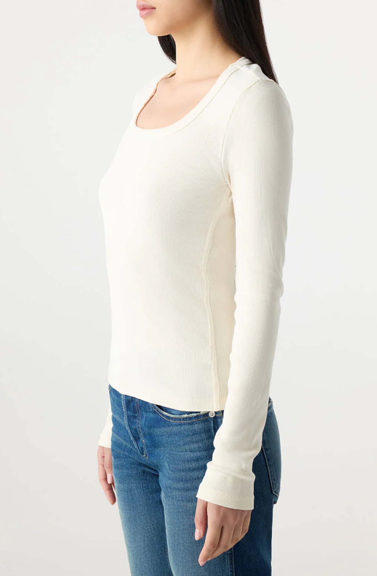 Angelina Long Sleeve in Bone