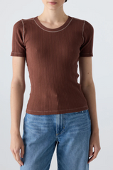 Cherish Tee in Cocoa - s