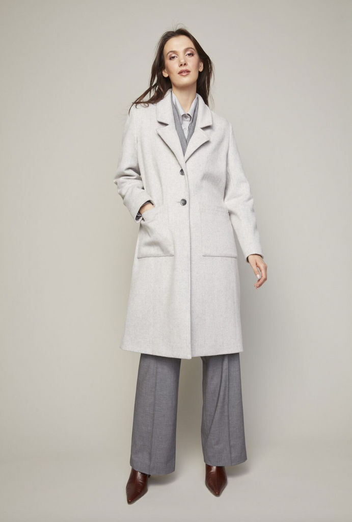 Bella Coat in Light Grey