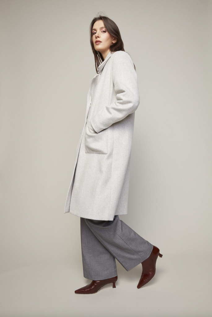 Bella Coat in Light Grey
