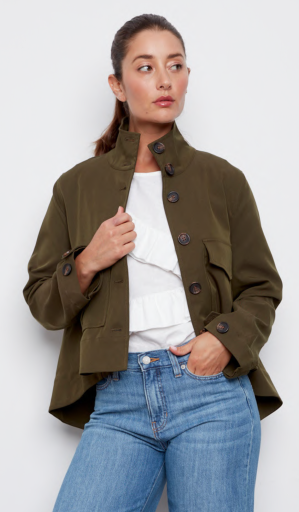 Celine Jacket in Dark Olive