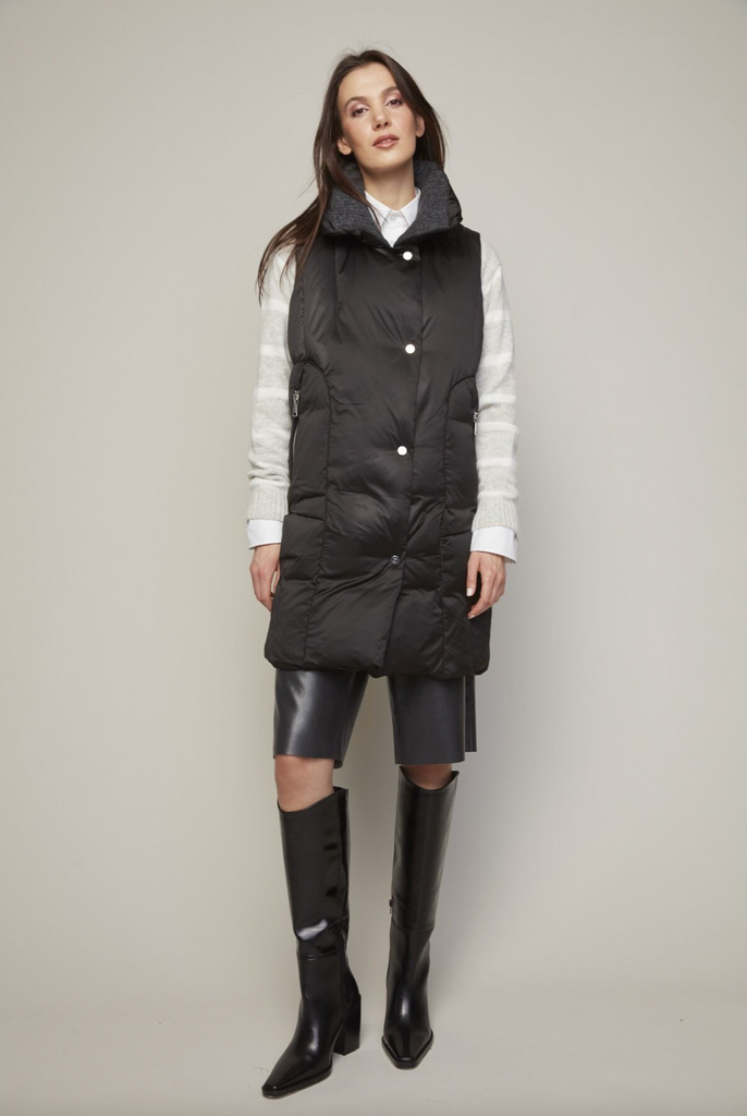 Padma Down Vest in Black