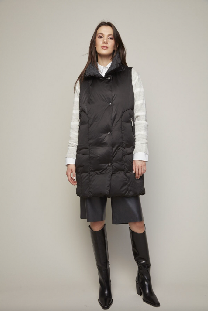 Padma Down Vest in Black