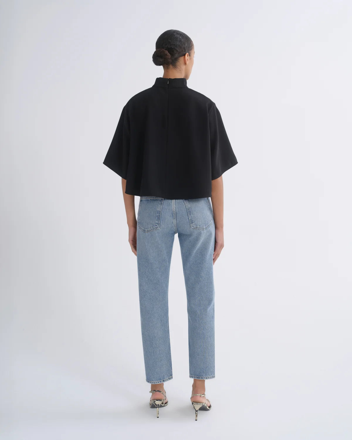 90's Pinch Waist Crop in Stage
