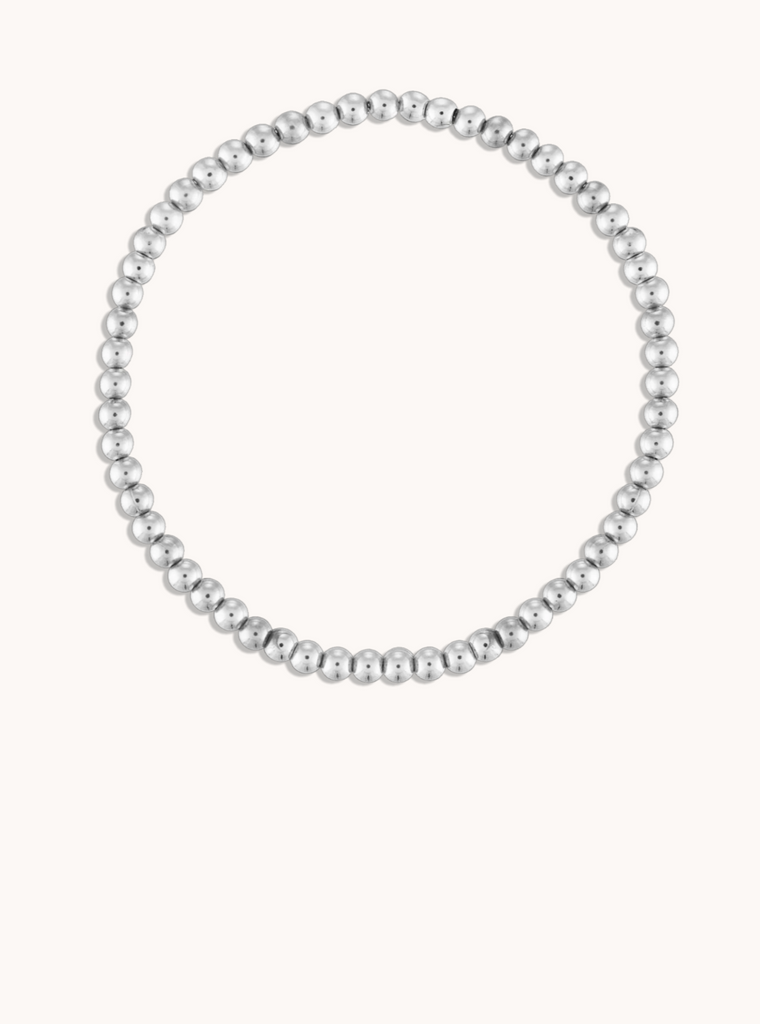 4MM Ball Bracelet in Sterling Silver | 7.5"