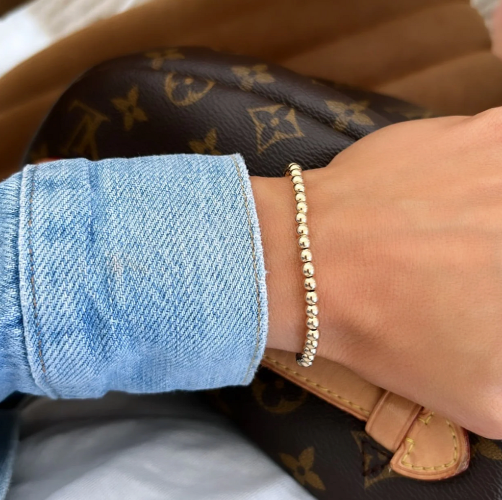 4MM Ball Bracelet in Sterling Silver | 6.5"