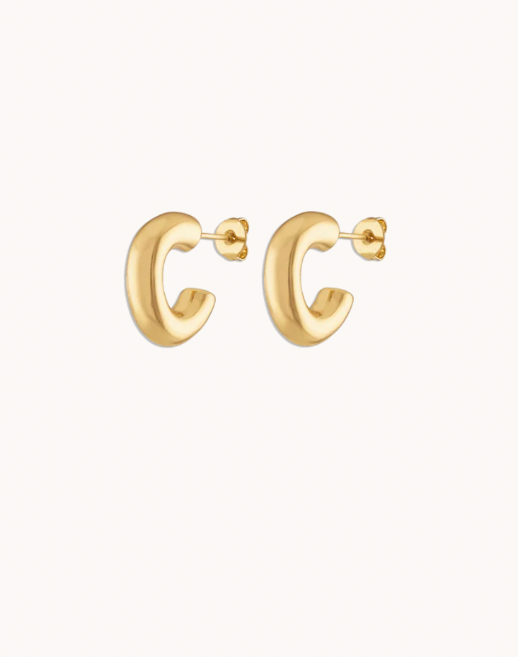 All the Time Hoop in Gold