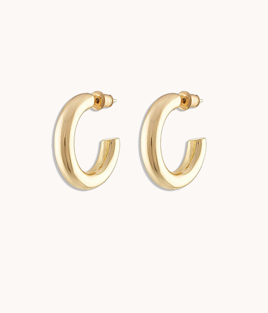 Everyday Hoop Earrings in Gold