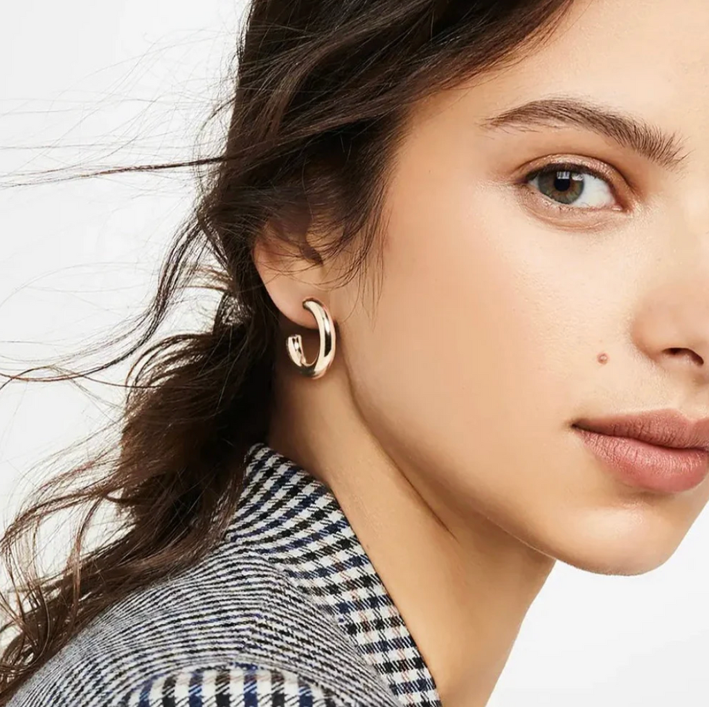 Everyday Hoop Earrings in Gold