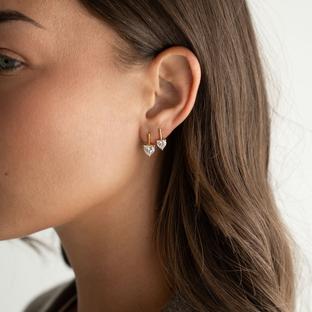 Linea Love Stud in Gold | Small